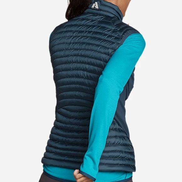 Eddie Bauer MicroTherm 2.0 Down Vest In Peacock 🆕️ - Picture 2 of 7